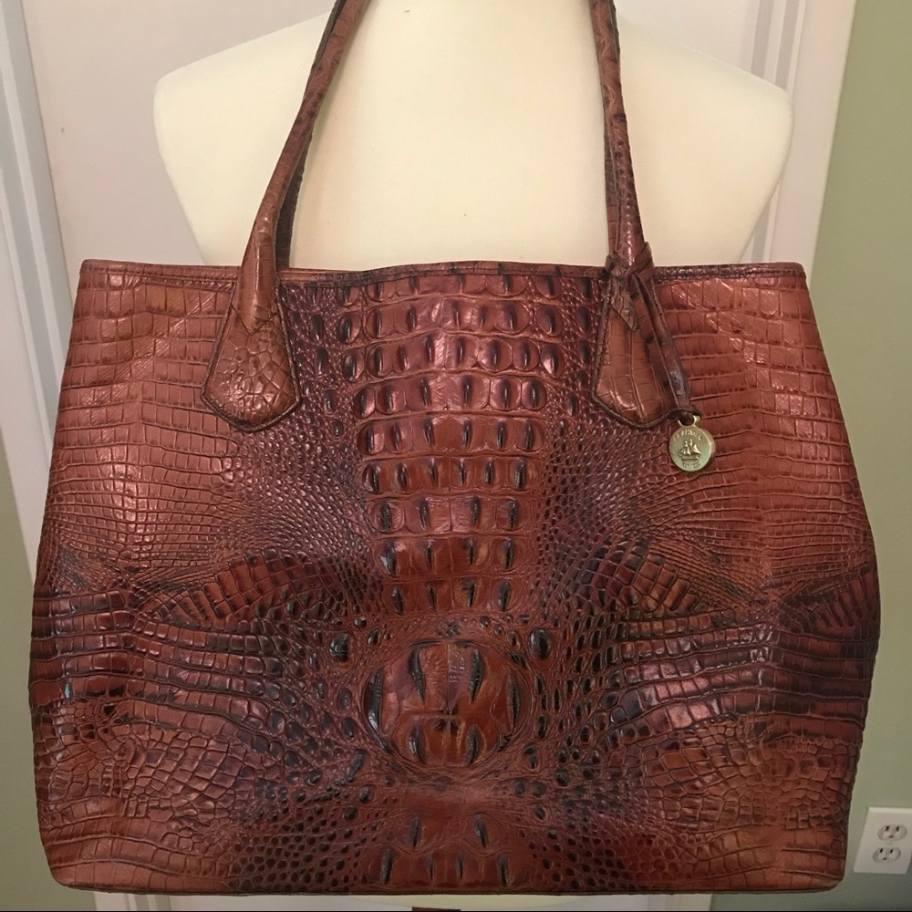 Brahmin Brown Leather Tote